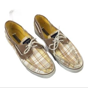 ❤️SPERRY PLAID TOPSIDERS ~ 9